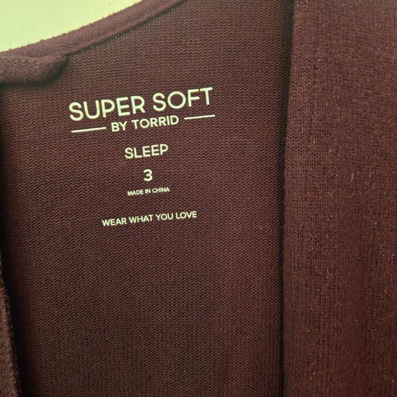 Super Soft Plush Cocoon Lounge Cardigan (Size 3) - Picture 5 of 6